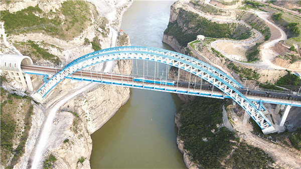 浩吉线禹门口黄河铁路桥